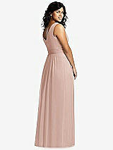 Alt View 2 Thumbnail - Toasted Sugar Sleeveless Draped Chiffon Maxi Dress with Front Slit