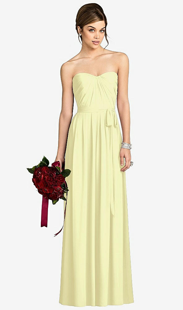 Front View - Butter Yellow After Six Bridesmaid Dress 6678