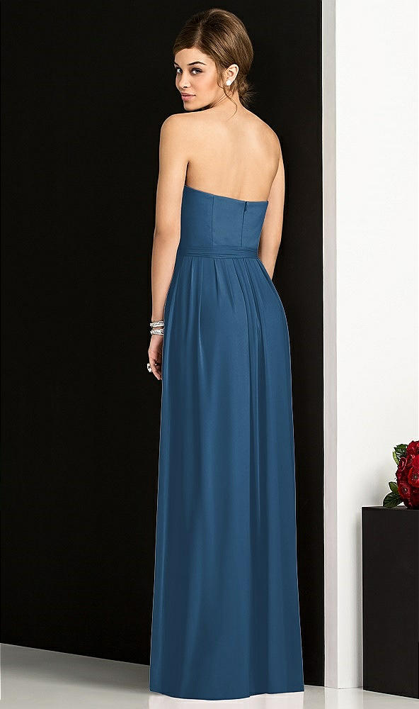 Back View - Dusk Blue After Six Bridesmaid Dress 6678