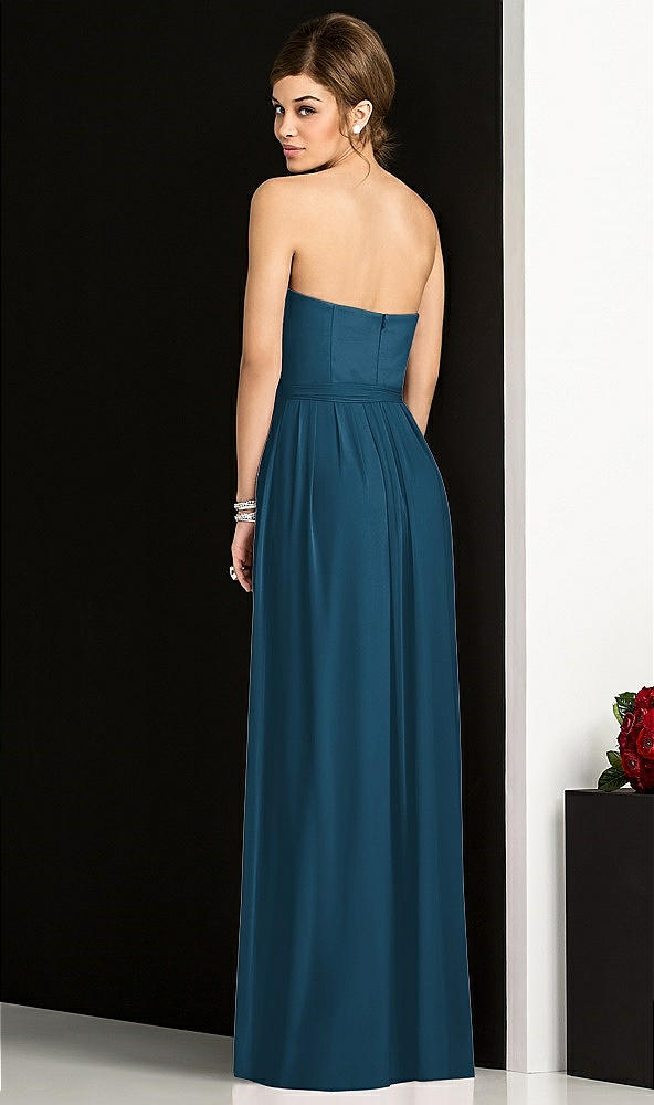 Back View - Atlantic Blue After Six Bridesmaid Dress 6678