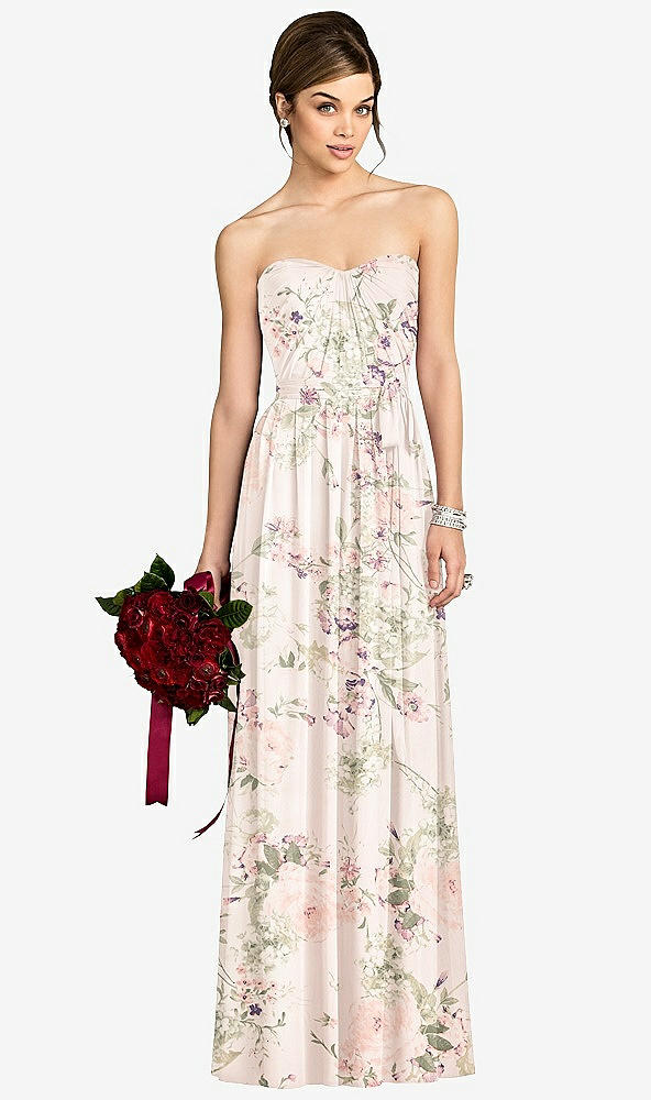 Front View - Blush Garden After Six Bridesmaid Dress 6678