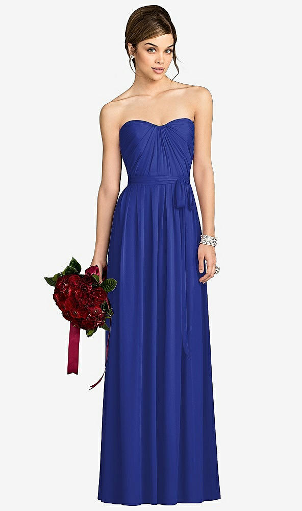 Front View - Cobalt Blue After Six Bridesmaid Dress 6678