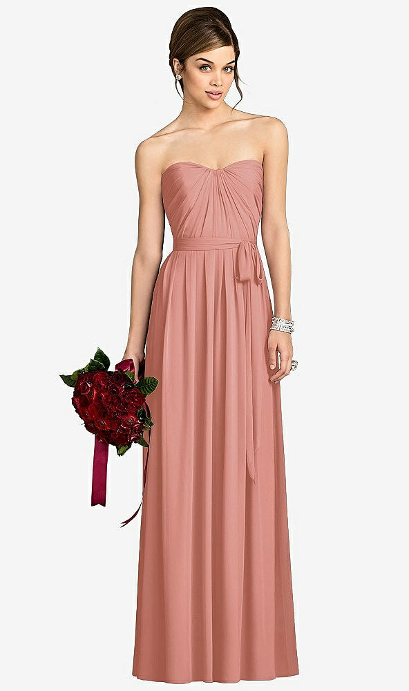 Front View - Desert Rose After Six Bridesmaid Dress 6678