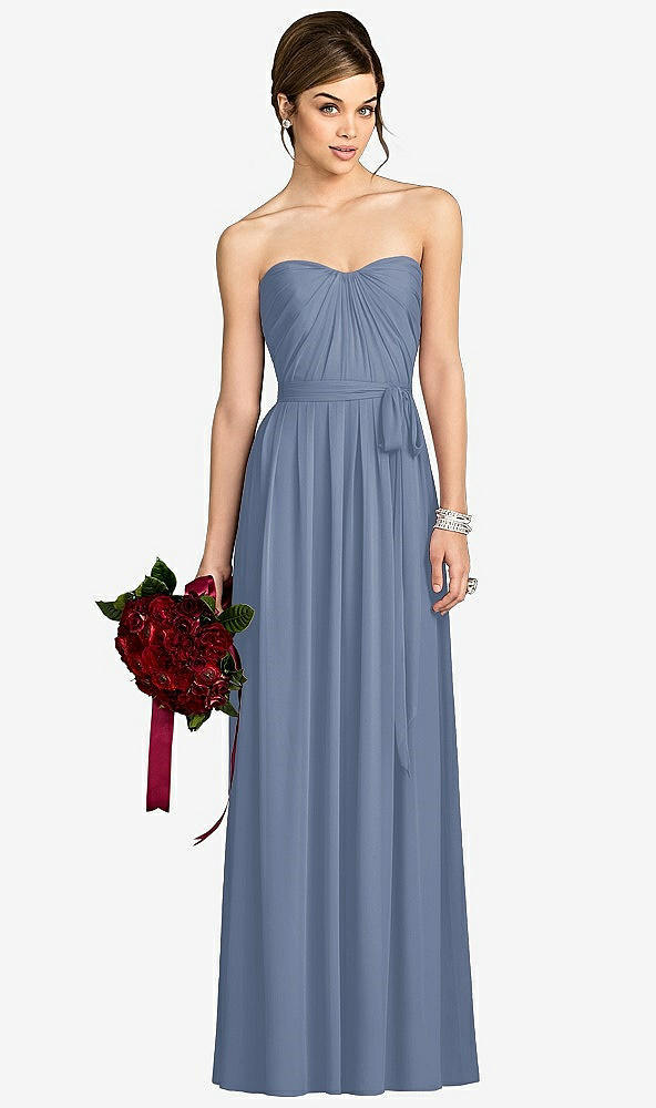 Front View - Larkspur Blue After Six Bridesmaid Dress 6678