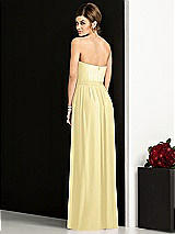 Rear View Thumbnail - Pale Yellow After Six Bridesmaid Dress 6678