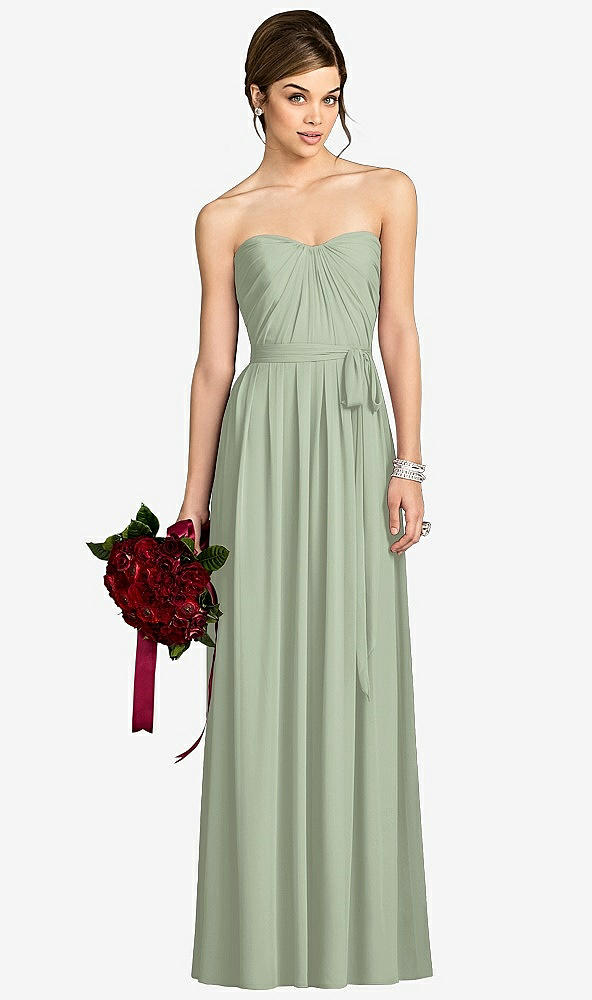 Front View - Sage After Six Bridesmaid Dress 6678