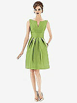 Front View Thumbnail - Mojito Alfred Sung Bridesmaid Dress D654