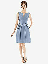 Front View Thumbnail - Cloudy Alfred Sung Bridesmaid Dress D654