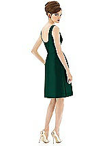 Rear View Thumbnail - Hunter Green Alfred Sung Bridesmaid Dress D654