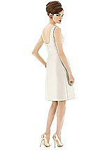 Rear View Thumbnail - Ivory Alfred Sung Bridesmaid Dress D654