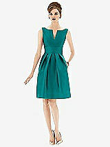 Front View Thumbnail - Jade Alfred Sung Bridesmaid Dress D654