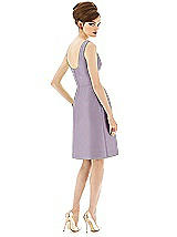 Rear View Thumbnail - Lilac Haze Alfred Sung Bridesmaid Dress D654