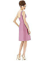 Rear View Thumbnail - Powder Pink Alfred Sung Bridesmaid Dress D654