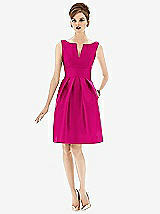 Front View Thumbnail - Think Pink Alfred Sung Bridesmaid Dress D654