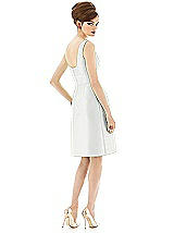 Rear View Thumbnail - White Alfred Sung Bridesmaid Dress D654