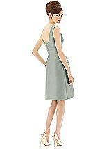 Rear View Thumbnail - Willow Green Alfred Sung Bridesmaid Dress D654