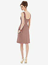 Rear View Thumbnail - Neu Nude Cocktail Sleeveless Satin Twill Dress