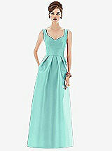 Front View Thumbnail - Coastal Alfred Sung Bridesmaid Dress D659