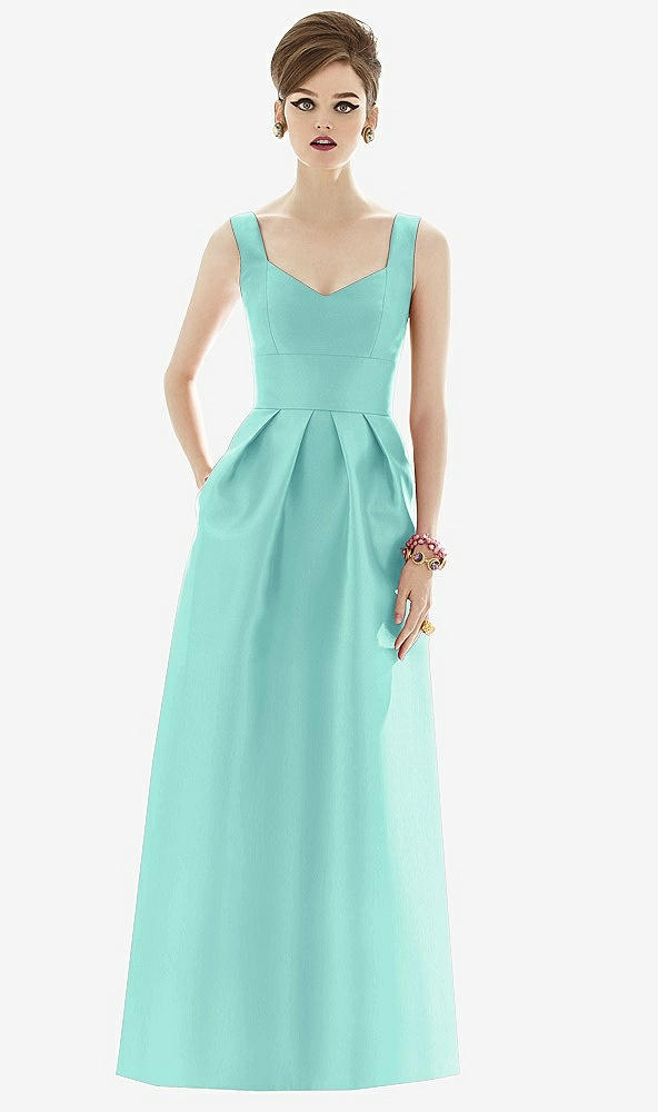 Front View - Coastal Alfred Sung Bridesmaid Dress D659