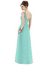 Rear View Thumbnail - Coastal Alfred Sung Bridesmaid Dress D659