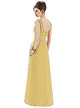 Rear View Thumbnail - Maize Alfred Sung Bridesmaid Dress D659