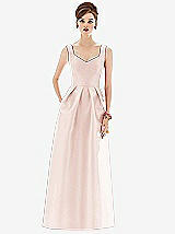 Front View Thumbnail - Blush Alfred Sung Bridesmaid Dress D659