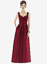 Front View Thumbnail - Burgundy Alfred Sung Bridesmaid Dress D659