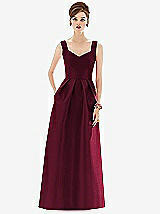 Front View Thumbnail - Cabernet Alfred Sung Bridesmaid Dress D659