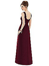 Rear View Thumbnail - Cabernet Alfred Sung Bridesmaid Dress D659