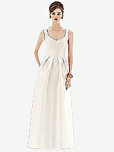 Front View Thumbnail - Ivory Alfred Sung Bridesmaid Dress D659