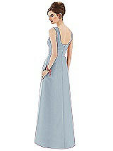 Rear View Thumbnail - Mist Alfred Sung Bridesmaid Dress D659