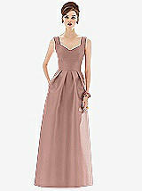 Front View Thumbnail - Neu Nude Alfred Sung Bridesmaid Dress D659