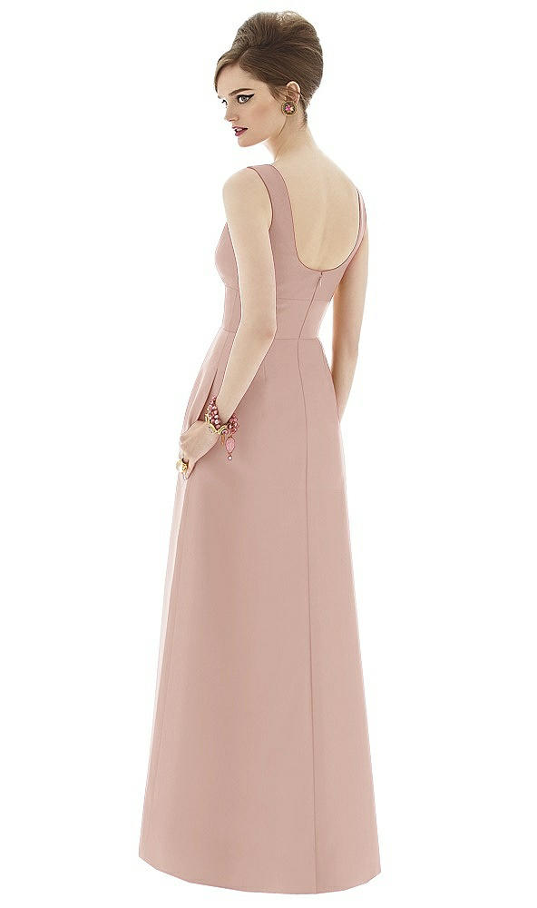 Back View - Toasted Sugar Alfred Sung Bridesmaid Dress D659