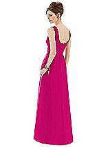 Rear View Thumbnail - Think Pink Alfred Sung Bridesmaid Dress D659