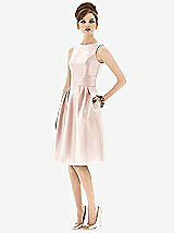 Front View Thumbnail - Blush Alfred Sung Open Back Cocktail Dress D660