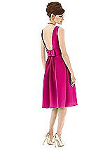 Rear View Thumbnail - Think Pink Alfred Sung Open Back Cocktail Dress D660