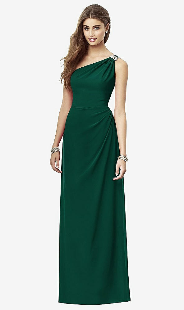 Front View - Hunter Green After Six Bridesmaid Dress 6688