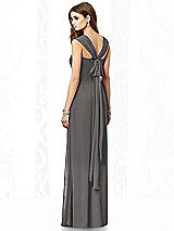 Rear View Thumbnail - Caviar Gray After Six Bridesmaid Dress 6693