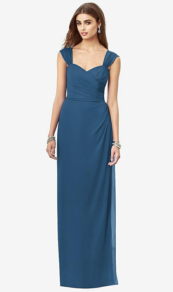 Front View - Dusk Blue After Six Bridesmaid Dress 6693