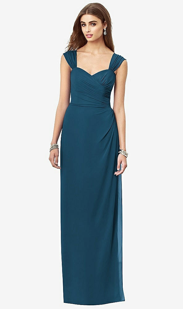 Front View - Atlantic Blue After Six Bridesmaid Dress 6693