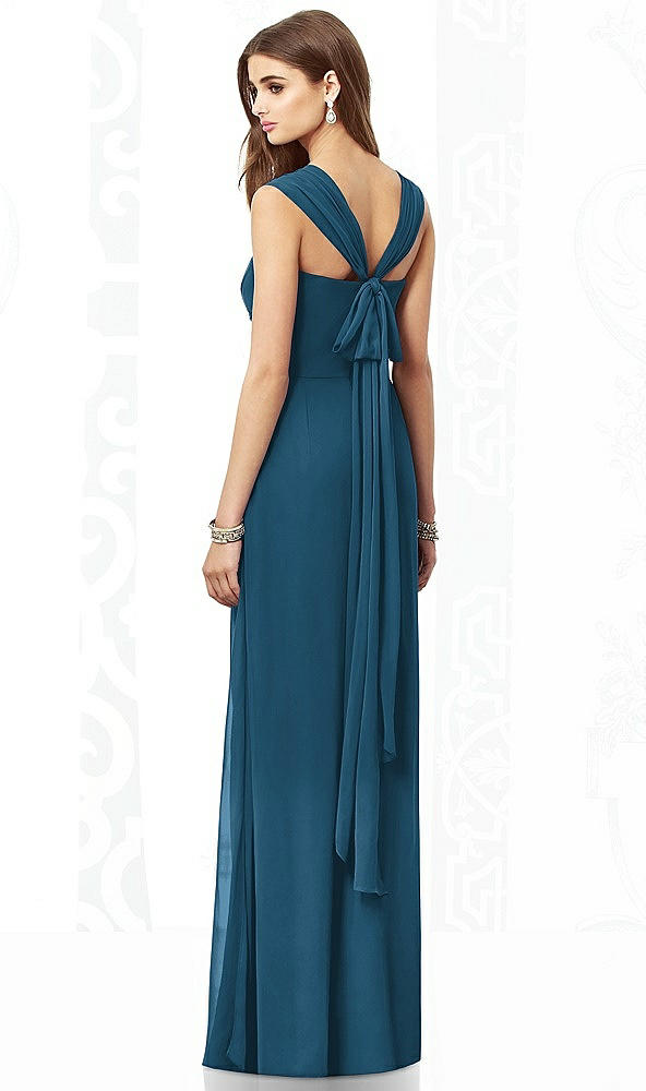 Back View - Atlantic Blue After Six Bridesmaid Dress 6693