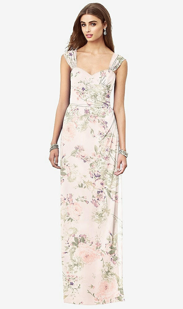 Front View - Blush Garden After Six Bridesmaid Dress 6693