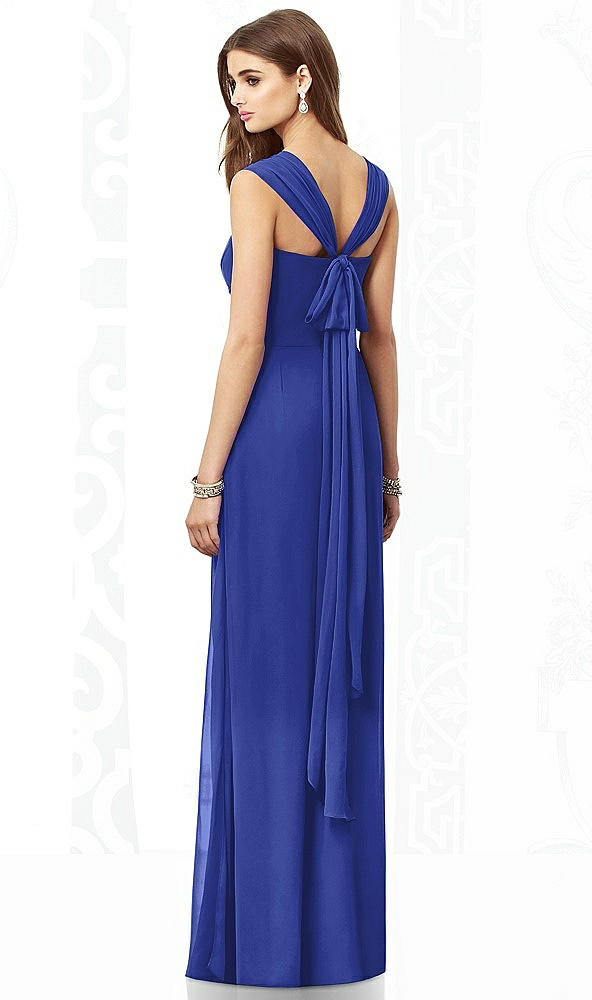 Back View - Cobalt Blue After Six Bridesmaid Dress 6693