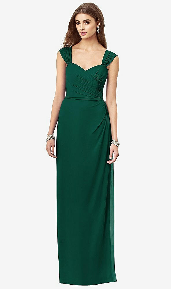 Front View - Hunter Green After Six Bridesmaid Dress 6693