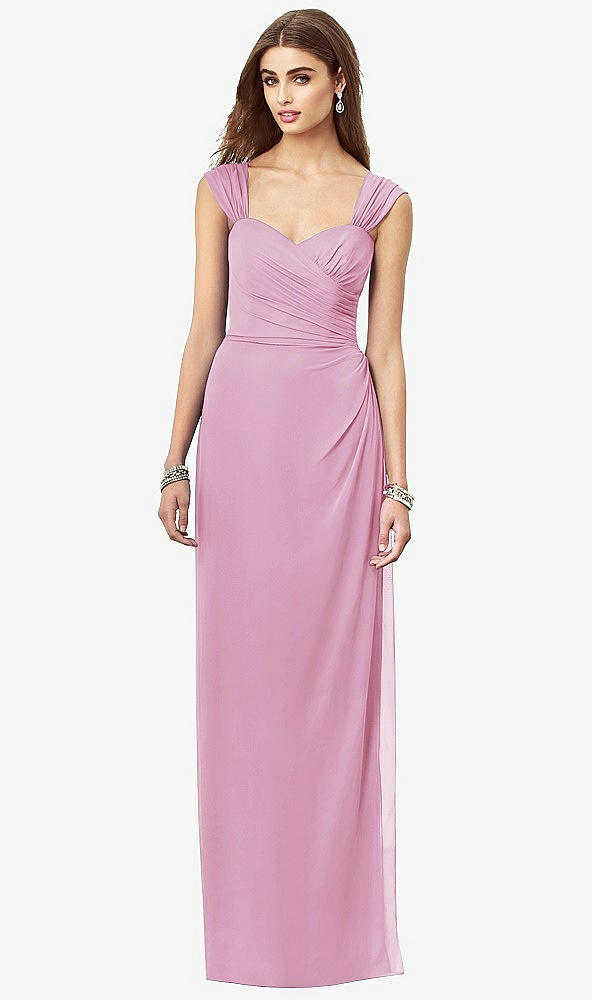 Front View - Powder Pink After Six Bridesmaid Dress 6693