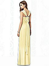 Rear View Thumbnail - Pale Yellow After Six Bridesmaid Dress 6693