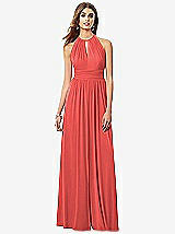 Front View Thumbnail - Perfect Coral After Six Bridesmaid Dress 6696