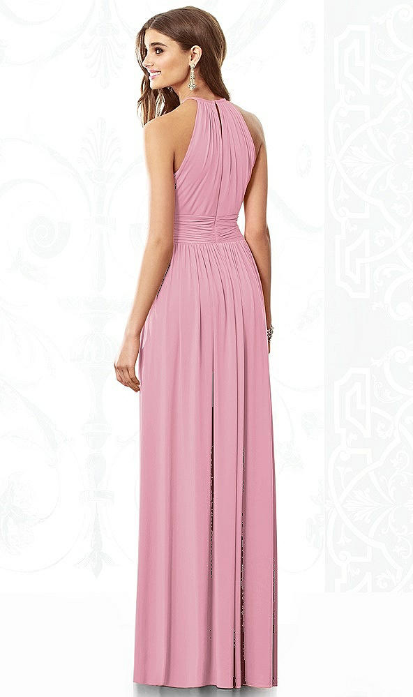 Back View - Sea Pink After Six Bridesmaid Dress 6696