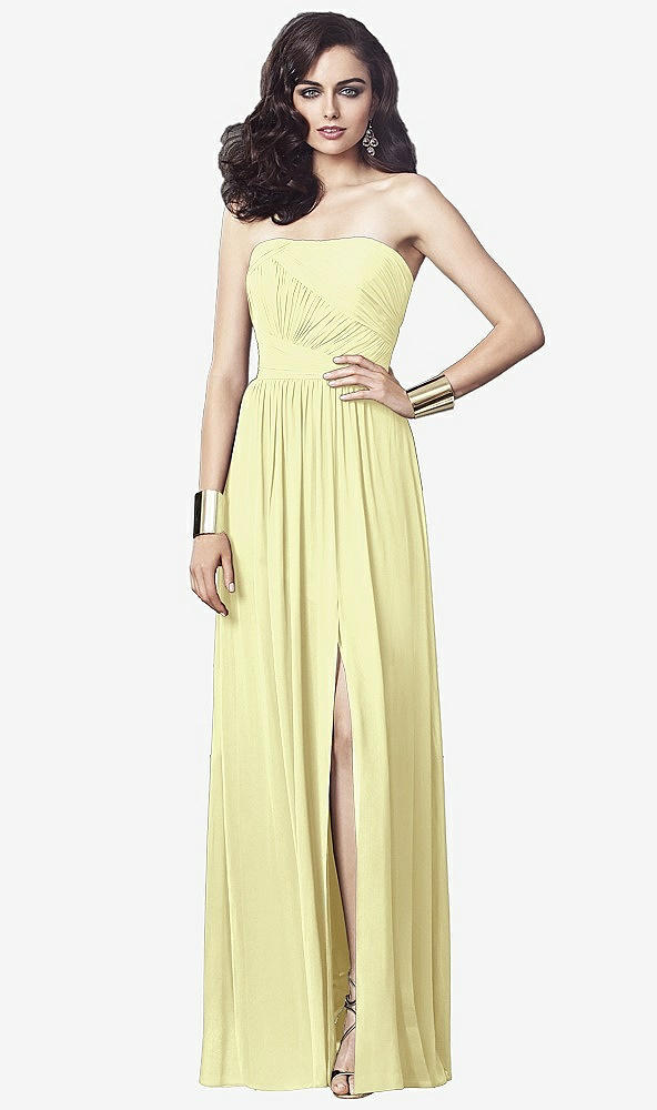 Front View - Butter Yellow Dessy Collection Style 2910