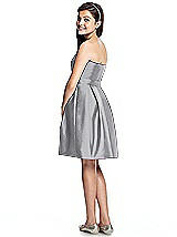 Rear View Thumbnail - French Gray Junior Bridesmaid Dress JR522